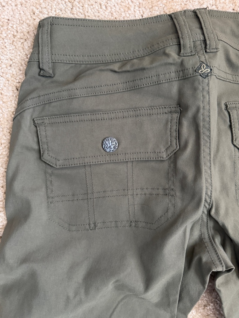 Prana Hallie Wicking Pants Women’s Like New Cargo Green - Picture 8 of 11
